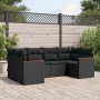 Set de sofás de jardín 6 piezas y cojines ratán sintético negro de , Conjuntos de jardín - Ref: Foro24-3226258, Precio: 397,8...