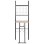 Conjunto de comedor plegable con estante 3 piezas MDF y acero de vidaXL, muebles para cocinas y comedores - Ref: Foro24-28440...