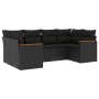 Set de sofás de jardín 6 piezas y cojines ratán sintético negro de , Conjuntos de jardín - Ref: Foro24-3226258, Precio: 397,8...