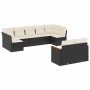 Set de sofás de jardín 8 piezas y cojines ratán sintético negro de , Conjuntos de jardín - Ref: Foro24-3226287, Precio: 498,1...