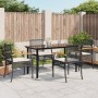 Set de muebles jardín 5 pzas con cojines ratán sintético negro en Conjuntos de jardín | Comprar online en Foru.es