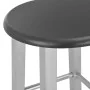 Taburetes de cocina 2 unidades MDF plateados de vidaXL, Taburetes de cocina - Ref: Foro24-284410, Precio: 69,28 €, Descuento: %
