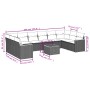 Set de sofás de jardín 11 pzas y cojines ratán sintético negro de , Conjuntos de jardín - Ref: Foro24-3226328, Precio: 677,77...