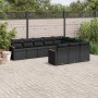 Set de sofás de jardín 10 pzas cojines ratán sintético negro de , Conjuntos de jardín - Ref: Foro24-3226335, Precio: 634,75 €...