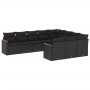 Set de sofás de jardín 10 pzas cojines ratán sintético negro de , Conjuntos de jardín - Ref: Foro24-3226335, Precio: 634,75 €...