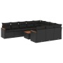 Set de sofás de jardín 11 pzas y cojines ratán sintético negro de , Conjuntos de jardín - Ref: Foro24-3226342, Precio: 677,77...