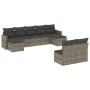 Set de muebles de jardín 9 pzas y cojines ratán sintético gris de , Conjuntos de jardín - Ref: Foro24-3226375, Precio: 471,89...