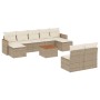 Juego de sofás jardín con cojines beige 10 pzas ratán sintético de , Conjuntos de jardín - Ref: Foro24-3226380, Precio: 541,1...
