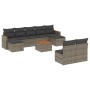 Set de sofás de jardín 10 pzas con cojines ratán sintético gris de , Conjuntos de jardín - Ref: Foro24-3226382, Precio: 504,9...