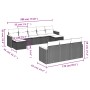 Set de sofás de jardín 10 pzas cojines ratán sintético negro de , Conjuntos de jardín - Ref: Foro24-3226412, Precio: 603,35 €...