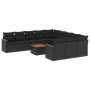 Set de sofás de jardín 12 piezas cojines ratán sintético negro de , Conjuntos de jardín - Ref: Foro24-3226433, Precio: 725,64...