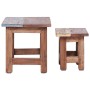 Mesas apilables 2 unidades mesa maciza reciclada de vidaXL, Mesas auxiliares - Ref: Foro24-283922, Precio: 64,38 €, Descuento: %