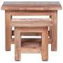 Mesas apilables 2 unidades mesa maciza reciclada de vidaXL, Mesas auxiliares - Ref: Foro24-283922, Precio: 64,38 €, Descuento: %