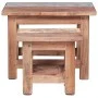 Stackable tables 2 units recycled solid table by vidaXL, Side tables - Ref: Foro24-283922, Price: 63,40 €, Discount: %