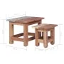 Mesas apilables 2 unidades mesa maciza reciclada de vidaXL, Mesas auxiliares - Ref: Foro24-283922, Precio: 63,40 €, Descuento: %