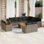 Set sofás de jardín con cojines 13 piezas ratán sintético gris de , Conjuntos de jardín - Ref: Foro24-3226522, Precio: 795,43...