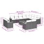 Set sofás de jardín con cojines 13 piezas ratán sintético gris de , Conjuntos de jardín - Ref: Foro24-3226522, Precio: 795,43...