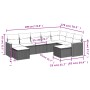 Set de muebles de jardín 9 pzas y cojines ratán sintético gris de , Conjuntos de jardín - Ref: Foro24-3226543, Precio: 495,35...