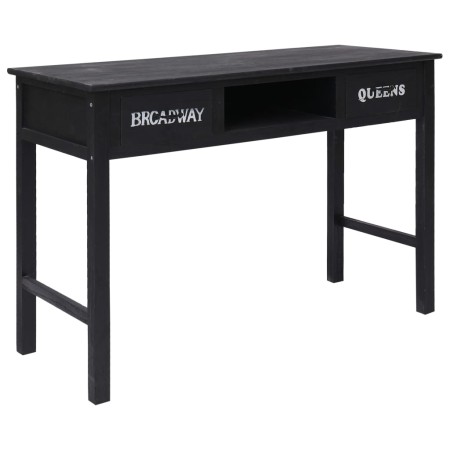 Mesa consola de madera negra 110x45x76 cm de vidaXL, Mesas auxiliares - Ref: Foro24-284161, Precio: 106,13 €, Descuento: %