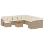 Set de sofás de jardín 12 pzas y cojines ratán sintético marrón de , Conjuntos de jardín - Ref: Foro24-3226576, Precio: 712,7...