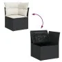 Set de sofás de jardín y cojines 8 piezas ratán sintético negro de , Conjuntos de jardín - Ref: Foro24-3255832, Precio: 475,6...