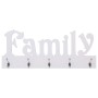Perchero de pared FAMILY 74x29,5 cm de vidaXL, Percheros para sombreros y abrigos - Ref: Foro24-284245, Precio: 45,86 €, Desc...