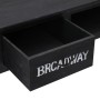 Mesa consola de madera negra 110x45x76 cm de vidaXL, Mesas auxiliares - Ref: Foro24-284161, Precio: 106,13 €, Descuento: %