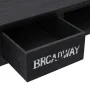 Mesa consola de madera negra 110x45x76 cm de vidaXL, Mesas auxiliares - Ref: Foro24-284161, Precio: 105,32 €, Descuento: %