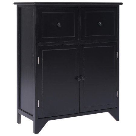 Armario auxiliar de madera de paulownia negro 60x30x75 cm de vidaXL, Aparadores - Ref: Foro24-284105, Precio: 132,64 €, Descu...