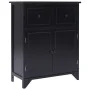 Armario auxiliar de madera de paulownia negro 60x30x75 cm de vidaXL, Aparadores - Ref: Foro24-284105, Precio: 138,71 €, Descu...