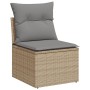Juego de sofás jardín con cojines beige mezcla 7 pzas ratán PE de , Conjuntos de jardín - Ref: Foro24-3256101, Precio: 427,01...