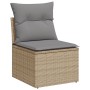 Juego de sofás jardín con cojines beige mezcla 11 pzas ratán PE de , Conjuntos de jardín - Ref: Foro24-3256129, Precio: 630,5...