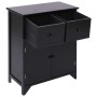 Armario auxiliar de madera de paulownia negro 60x30x75 cm de vidaXL, Aparadores - Ref: Foro24-284105, Precio: 132,64 €, Descu...