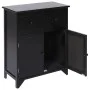 Armario auxiliar de madera de paulownia negro 60x30x75 cm de vidaXL, Aparadores - Ref: Foro24-284105, Precio: 138,71 €, Descu...