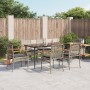 Set comedor jardín 7 pzas y cojines ratán sintético gris en Conjuntos de jardín | Comprar online en Foru.es