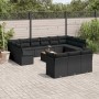 Set sofás de jardín 14 pzas con cojines ratán sintético negro de , Conjuntos de jardín - Ref: Foro24-3256251, Precio: 865,36 ...