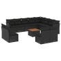 Set de sofás de jardín y cojines 13 pzas ratán sintético negro de , Conjuntos de jardín - Ref: Foro24-3256258, Precio: 830,13...