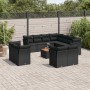 Set de sofás de jardín 12 piezas cojines ratán sintético negro de , Conjuntos de jardín - Ref: Foro24-3256272, Precio: 880,32...