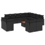 Set de sofás de jardín y cojines 13 pzas ratán sintético negro de , Conjuntos de jardín - Ref: Foro24-3256279, Precio: 916,02...