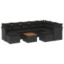 Set de sofás de jardín 10 pzas cojines ratán sintético negro de , Conjuntos de jardín - Ref: Foro24-3256293, Precio: 619,98 €...
