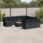 Set de sofás de jardín y cojines 13 pzas ratán sintético negro de , Conjuntos de jardín - Ref: Foro24-3256314, Precio: 836,50...