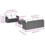 Set de muebles de jardín 6 pzas y cojines ratán sintético gris de , Conjuntos de jardín - Ref: Foro24-3256340, Precio: 412,25...