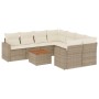 Set de sofás de jardín 9 pzas con cojines ratán sintético beige de , Conjuntos de jardín - Ref: Foro24-3256380, Precio: 651,0...