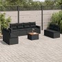 Set de sofás de jardín 8 piezas y cojines ratán sintético negro de , Conjuntos de jardín - Ref: Foro24-3256412, Precio: 521,8...