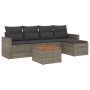Set de muebles de jardín 6 pzas y cojines ratán sintético gris de , Conjuntos de jardín - Ref: Foro24-3256431, Precio: 356,79...