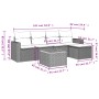 Set de muebles de jardín 6 pzas y cojines ratán sintético gris de , Conjuntos de jardín - Ref: Foro24-3256431, Precio: 356,79...