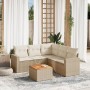 Juego de sofás jardín con cojines 6 pzas ratán sintético beige de , Conjuntos de jardín - Ref: Foro24-3256450, Precio: 436,28...