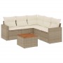 Juego de sofás jardín con cojines 6 pzas ratán sintético beige de , Conjuntos de jardín - Ref: Foro24-3256450, Precio: 436,28...