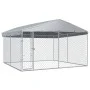 Perrera de exterior con techo 382x382x225 cm de vidaXL, Casetas y cercados para perros - Ref: Foro24-145029, Precio: 474,65 €...
