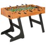 Futbolín plegable marrón claro 121x61x80 cm de vidaXL, Mesas de futbolín - Ref: Foro24-91941, Precio: 167,50 €, Descuento: %